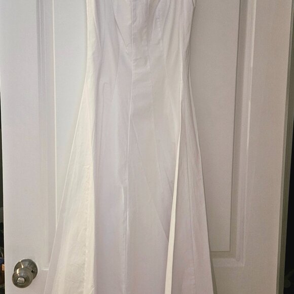NWT Staud Wells Midi Dress 00 white - Picture 2 of 4
